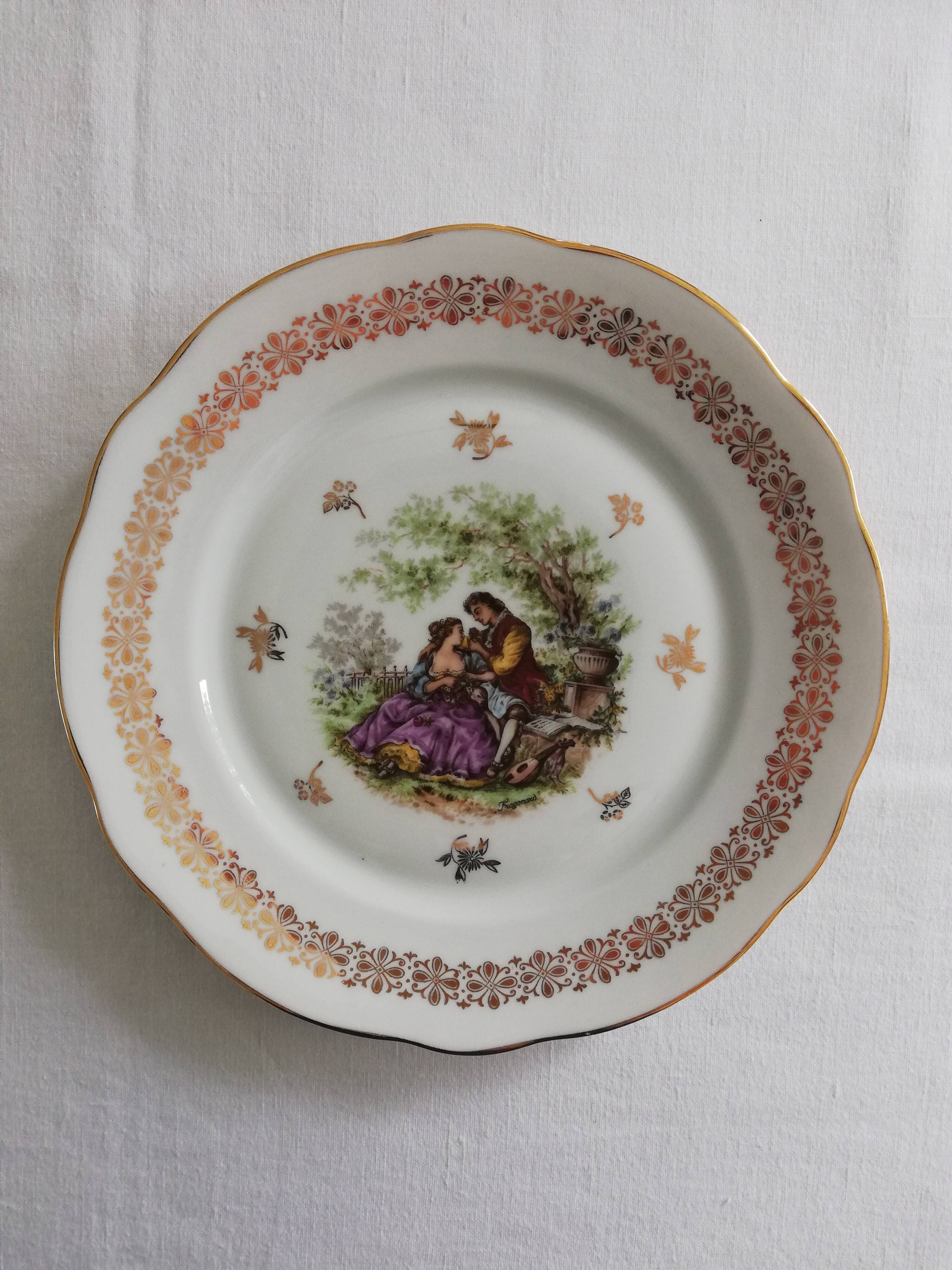Vintage Fragonard porcelain plates