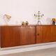 Enfilade suspendue vintage Danemark 1960