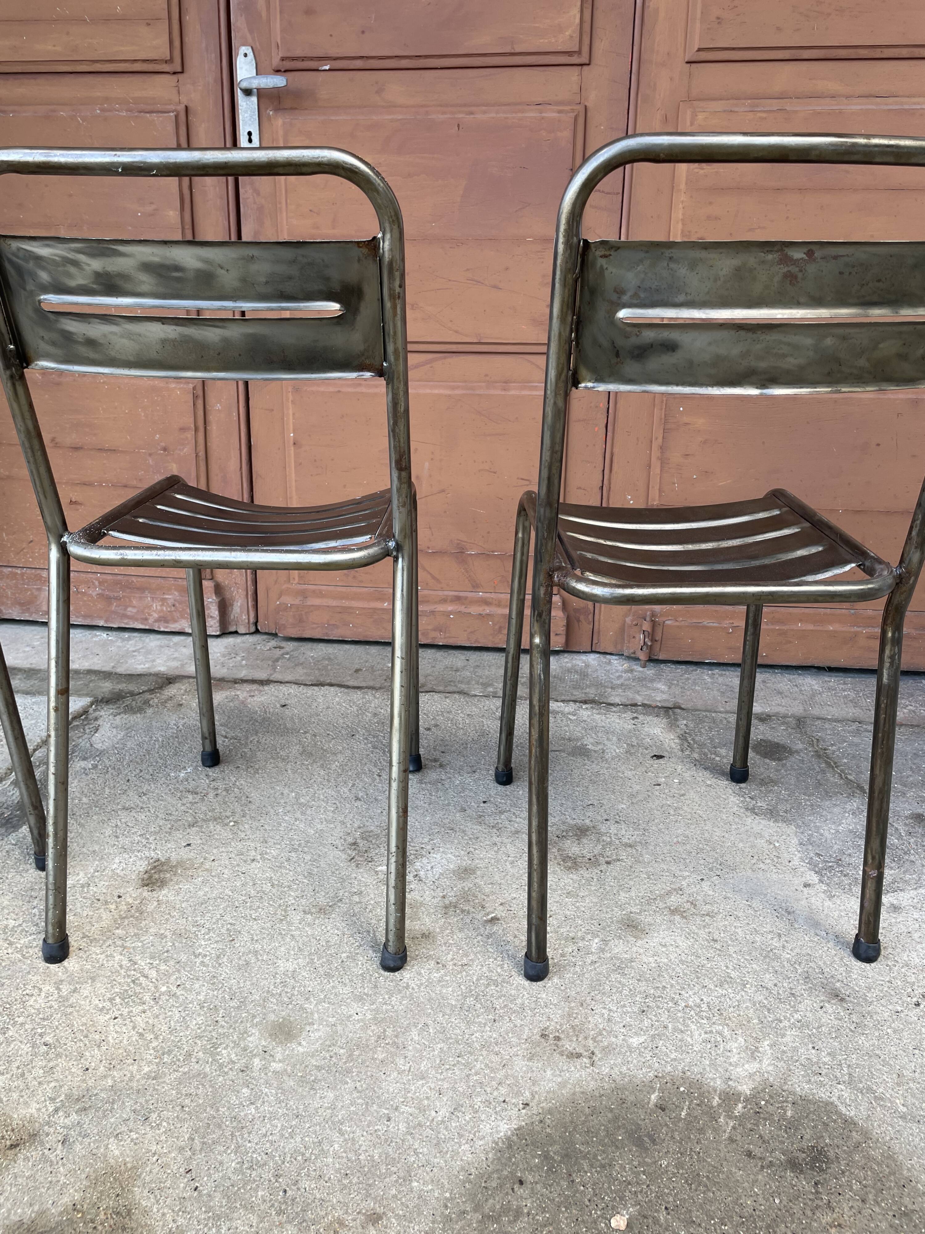 Industrial style table and chairs