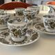 Windsor tea service Ridgway Staffordshire English earthenware, 6 cups