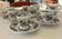 Windsor tea service Ridgway Staffordshire English earthenware, 6 cups