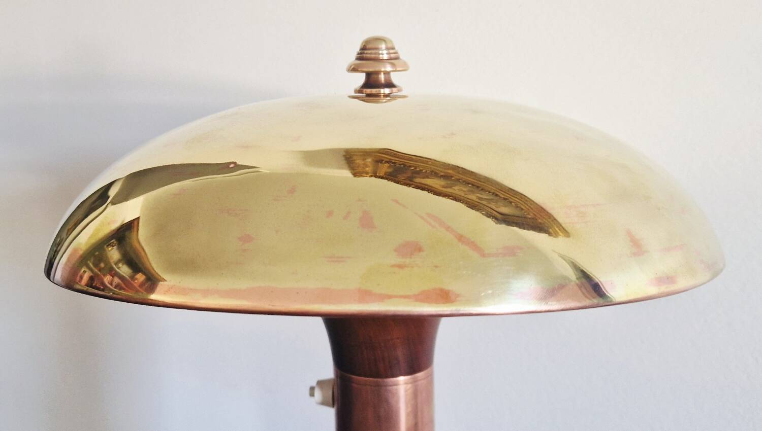 Art Deco style articulated lamp - Wood and brass - 1930s period