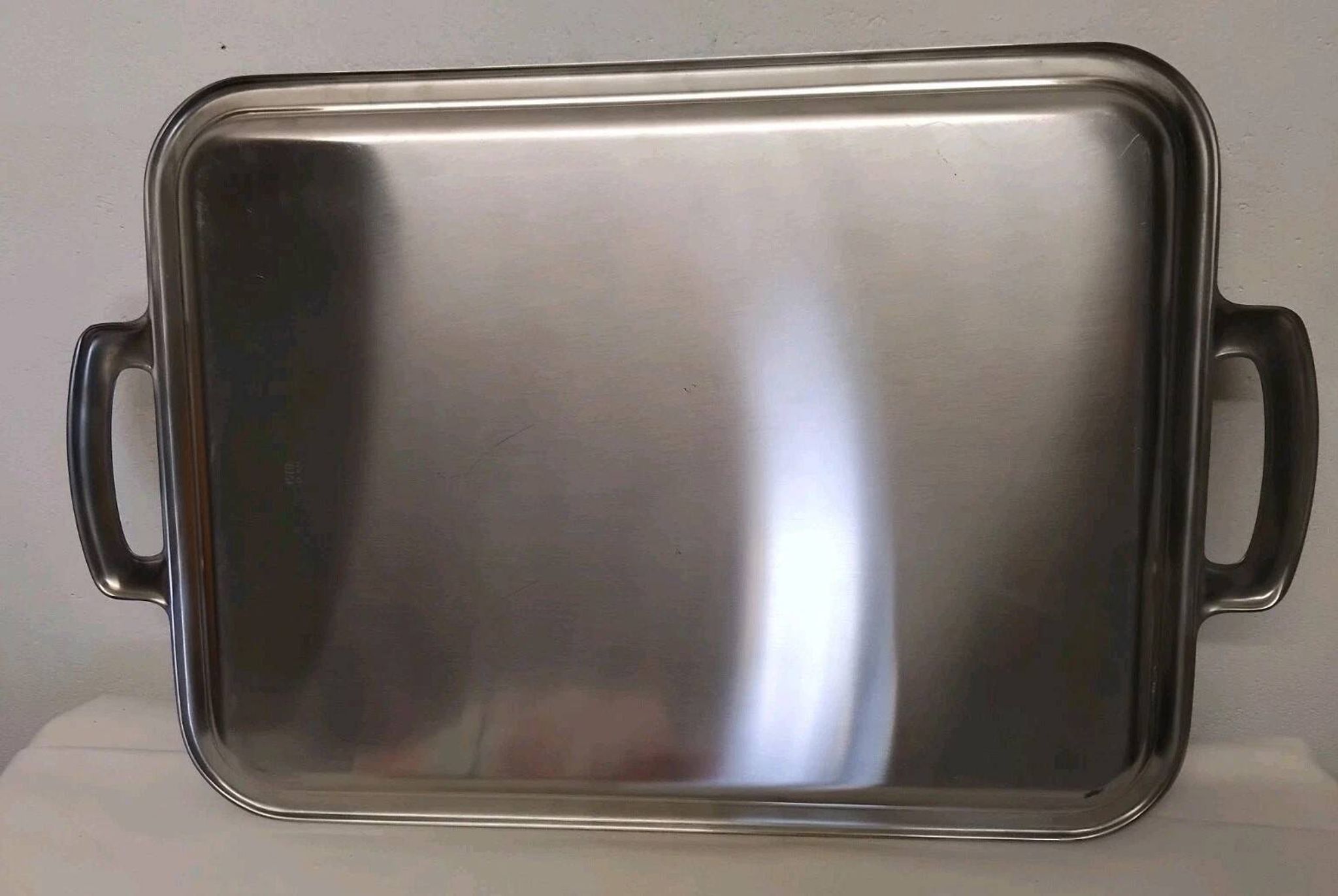 Motta - Rectangular Stainless Steel Tray with Handles