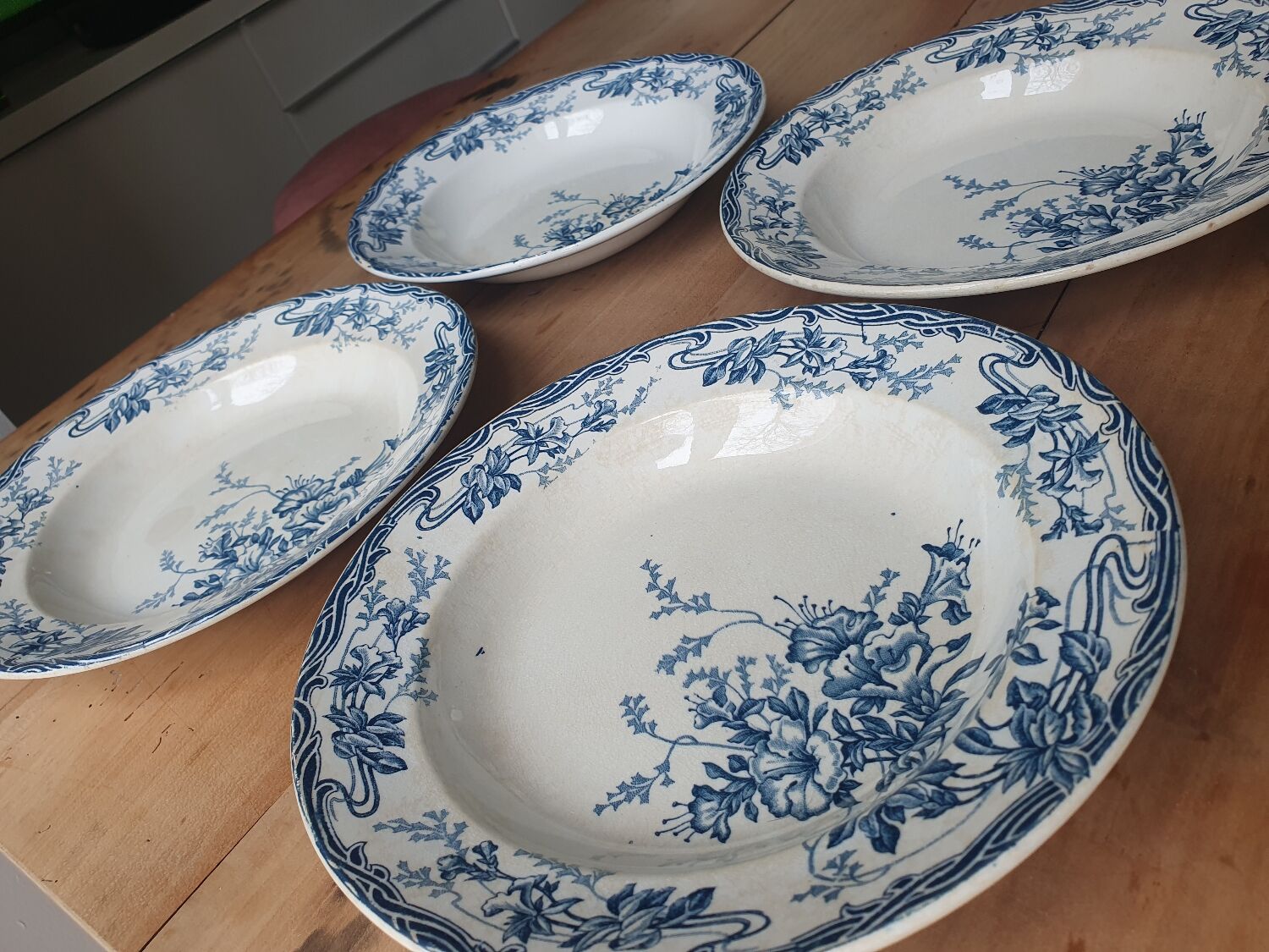 Hollow plates Longwy Azaleas