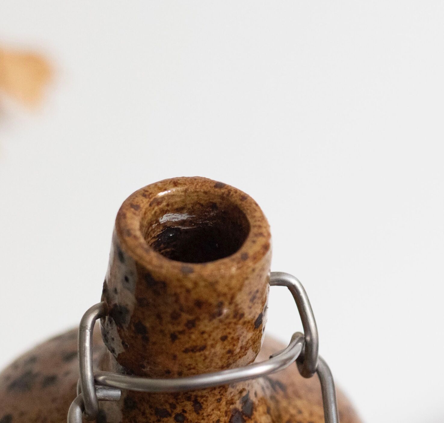 Pyrite stoneware bottle