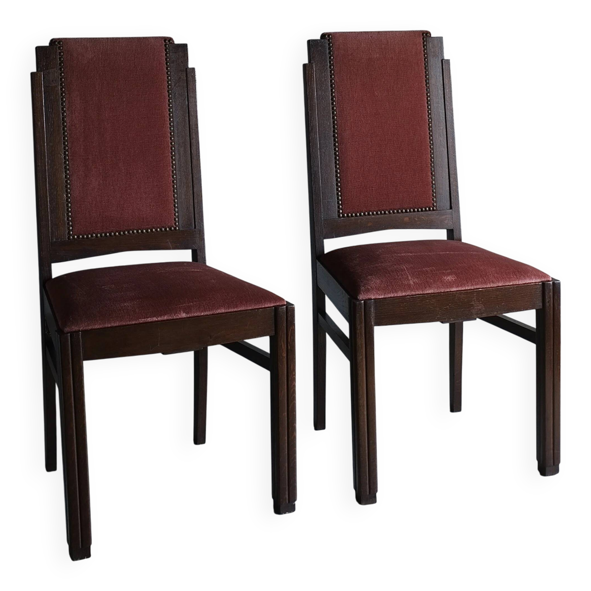 2 Amsterdam School oak chairs | Netherlands | 1920s