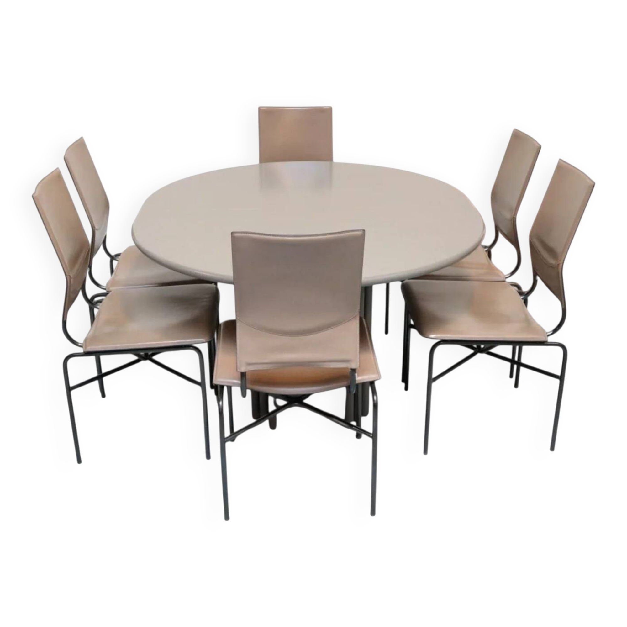 6 x Dining chairs designed by Ross Littell / Matteo Grassi