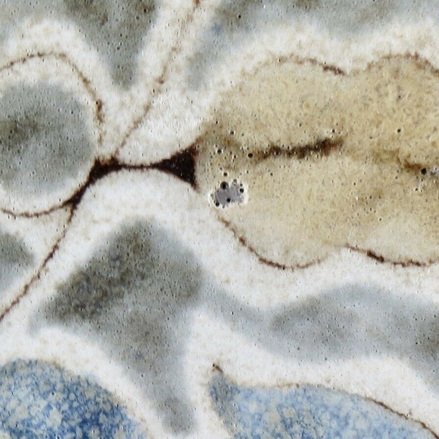 Plate "flower" old mill Perot ceramic Vallauris