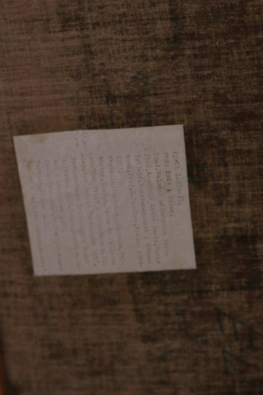 Original  Swedish Oil on Canvas – “Boats” by Kjell Lindberg – Vintage