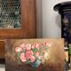 Aquarelle aux roses vintage