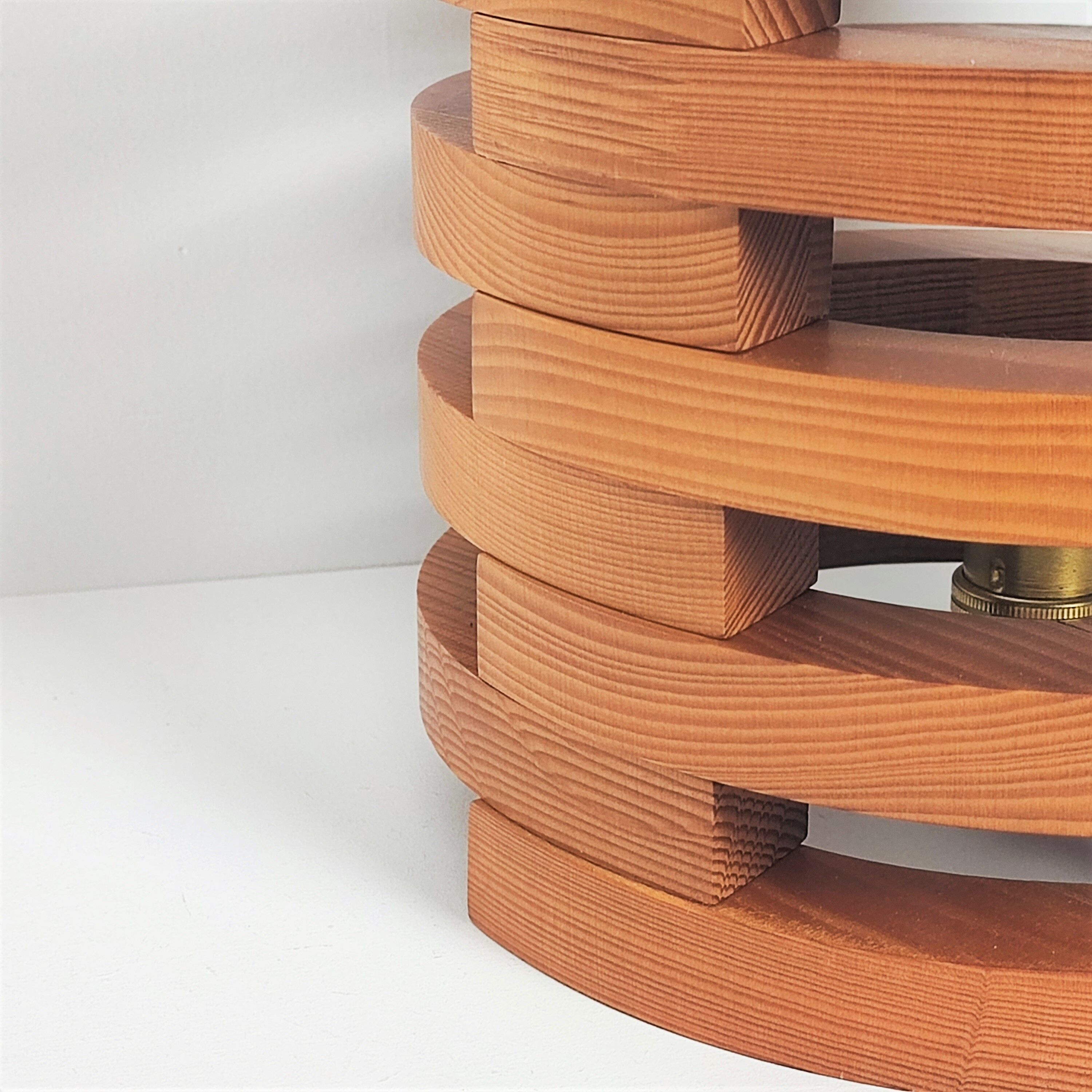 Scandinavian pine lamp