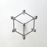 Vintage chandelier in chrome with 7 lightpoints by Sciolari