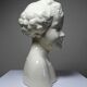 Large Art Deco faience bust from Sarreguemines, early period