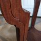 Antique solid wood pedestal table with marble top