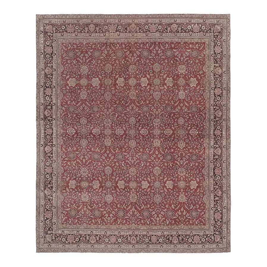 Vintage Turkish Oushak rug 242x296 cm