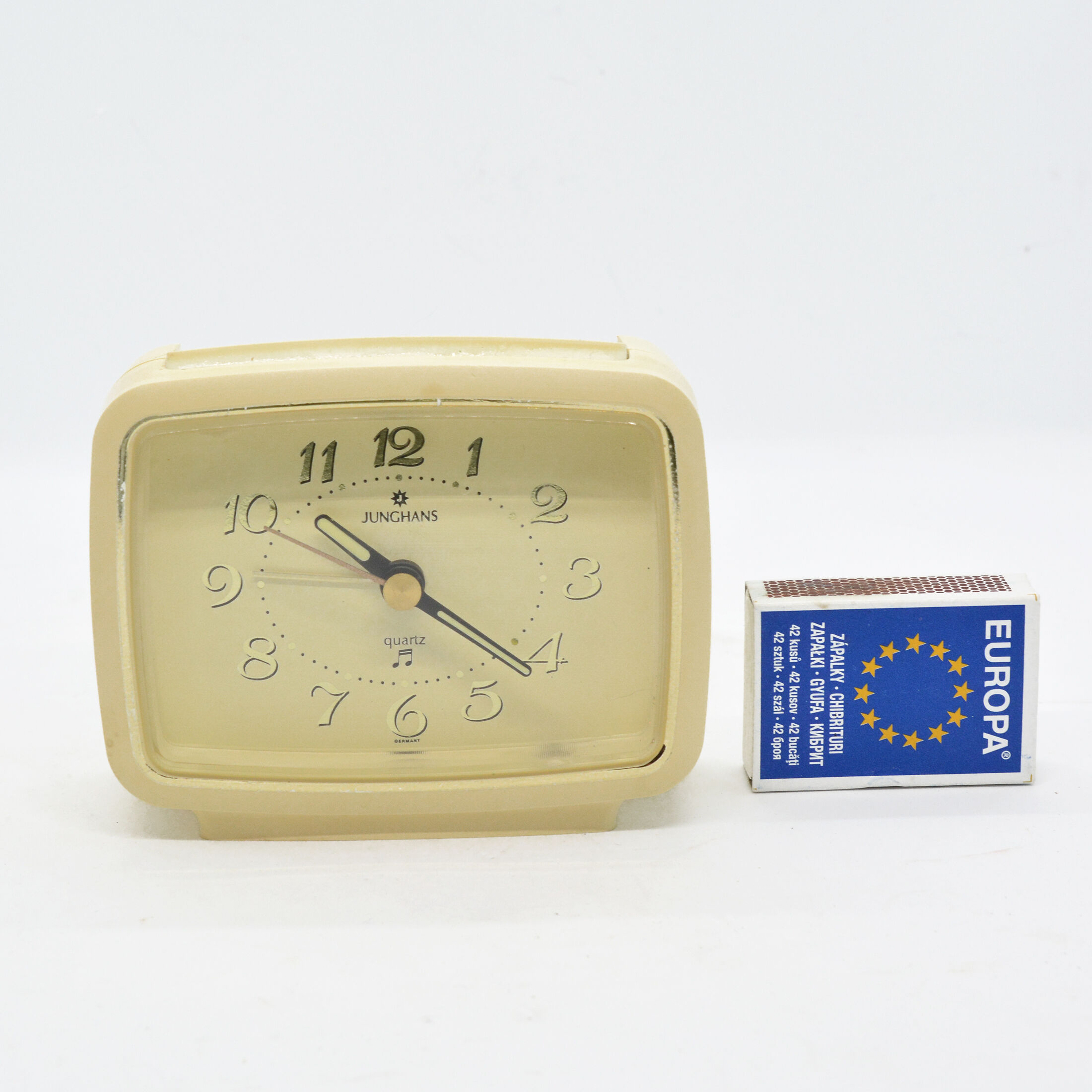 1980s Junghans modernist alarm clock, Germany
