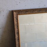 Miroir ancien en bois et stuc