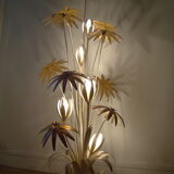 Vintage floral floor lamp Hans Kogl