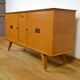 Vintage 1950/1960 Golden Oak Compass Leg Sideboard