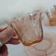 Art Deco pink glass coffee service from the 1930s.