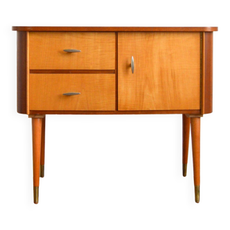 Small console / Vintage compass feet bedside table 1950s