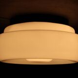 Set of Three Mid-Century Black Flush Mount Lights, 1970s