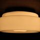 Set of Three Mid-Century Black Flush Mount Lights, 1970s