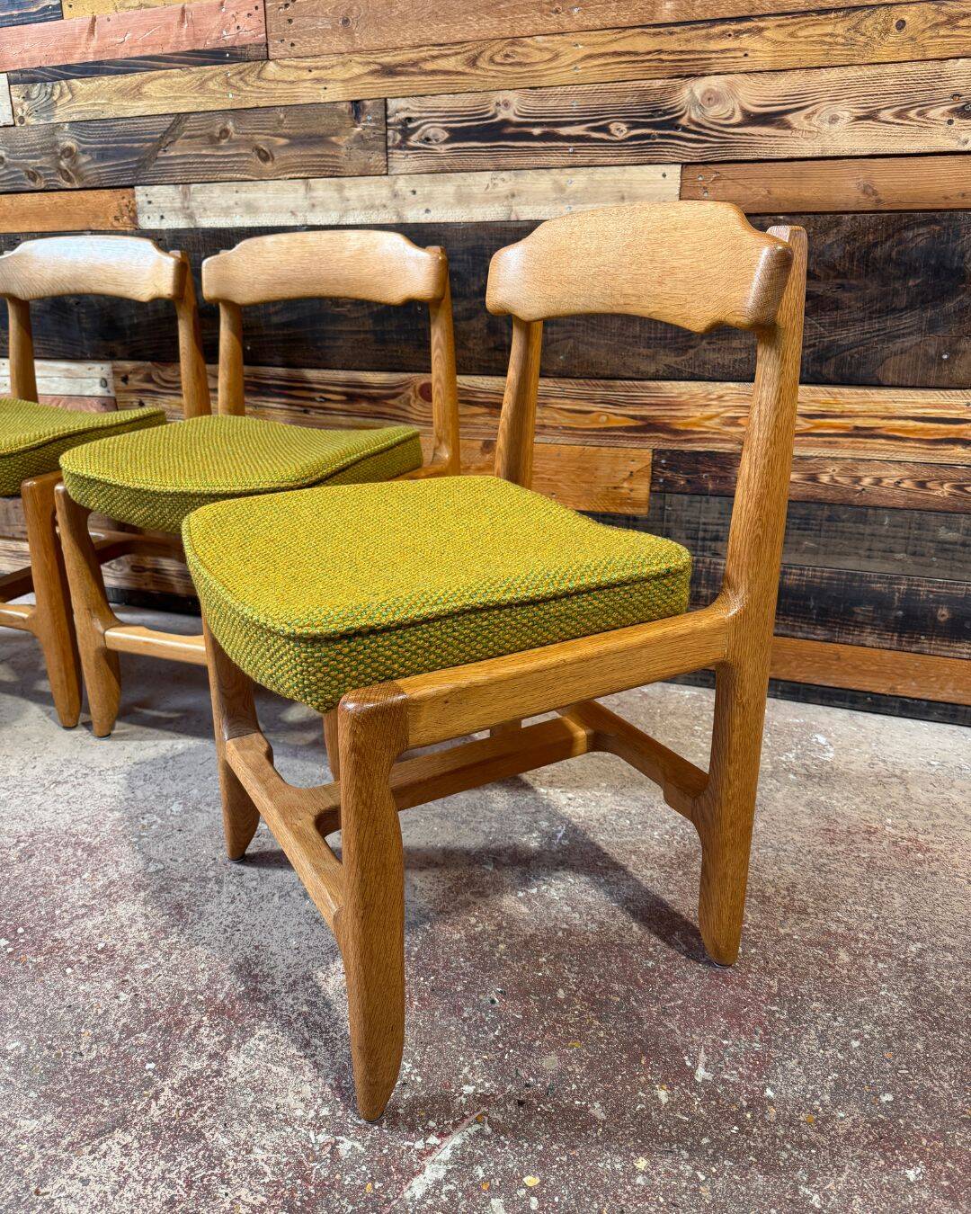 Set of 4 chairs model "Véronique" - Guillerme & Chambron