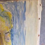 Tableau portrait sur toile d'une Dame slave 61 X 50 cm