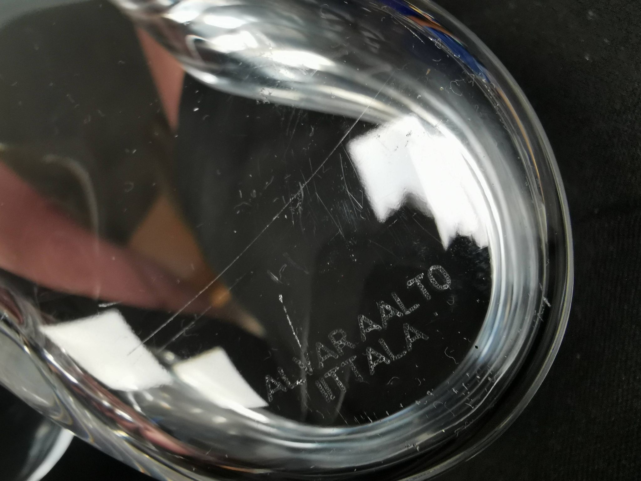 Stylish Alvar Aalto bowl, Finland, estimated to date from the 1980s–90s