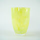Lemon-coloured glass vase, Danish design, 1970s, made in Denmark