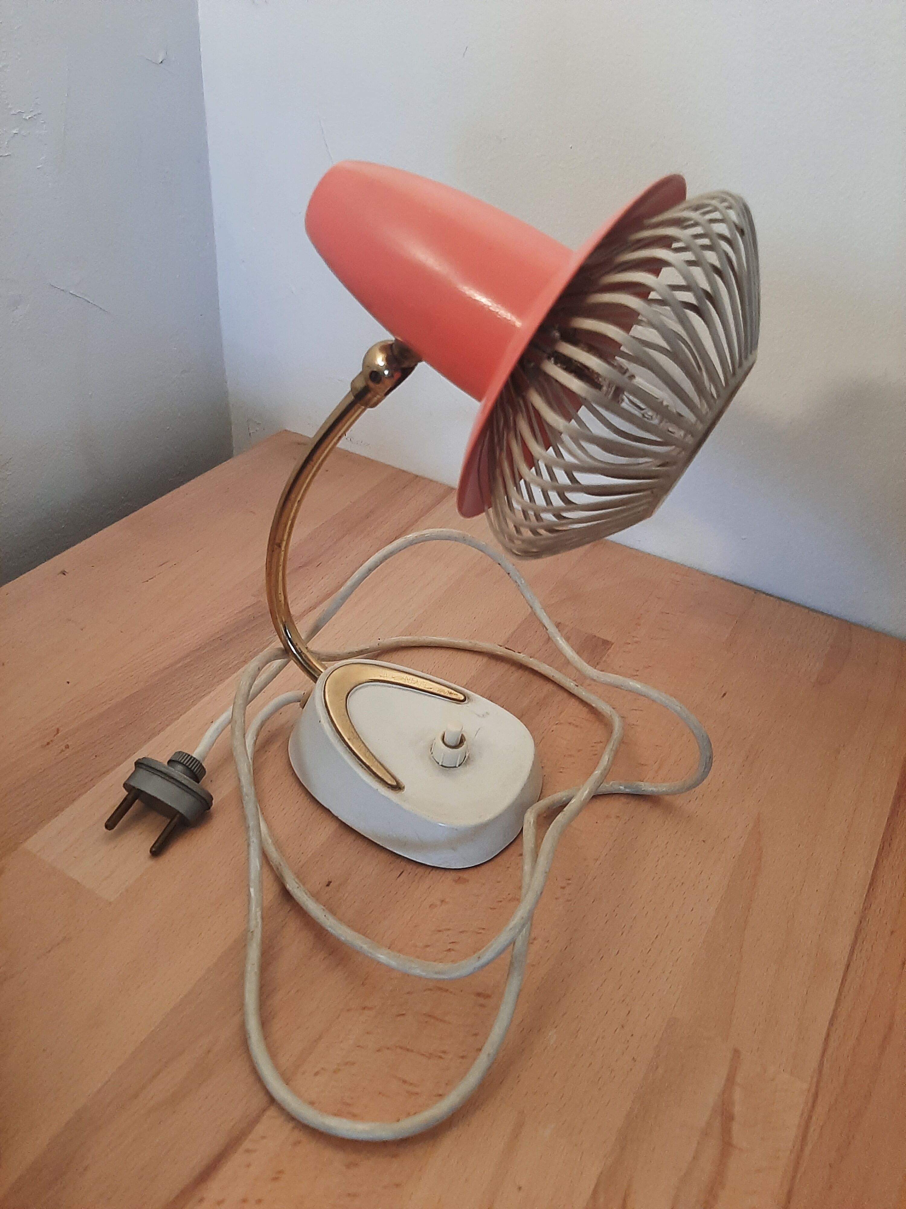 Swiss adjustable vintage modernist bedside lamp
