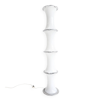 Floor lamp in bamboo by Enrico Tronconi for Vistosi, 1970s