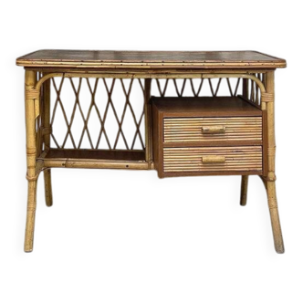 Rattan desk