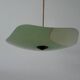 Art Deco pentagonal green glass ceiling light, 1940s, Germany