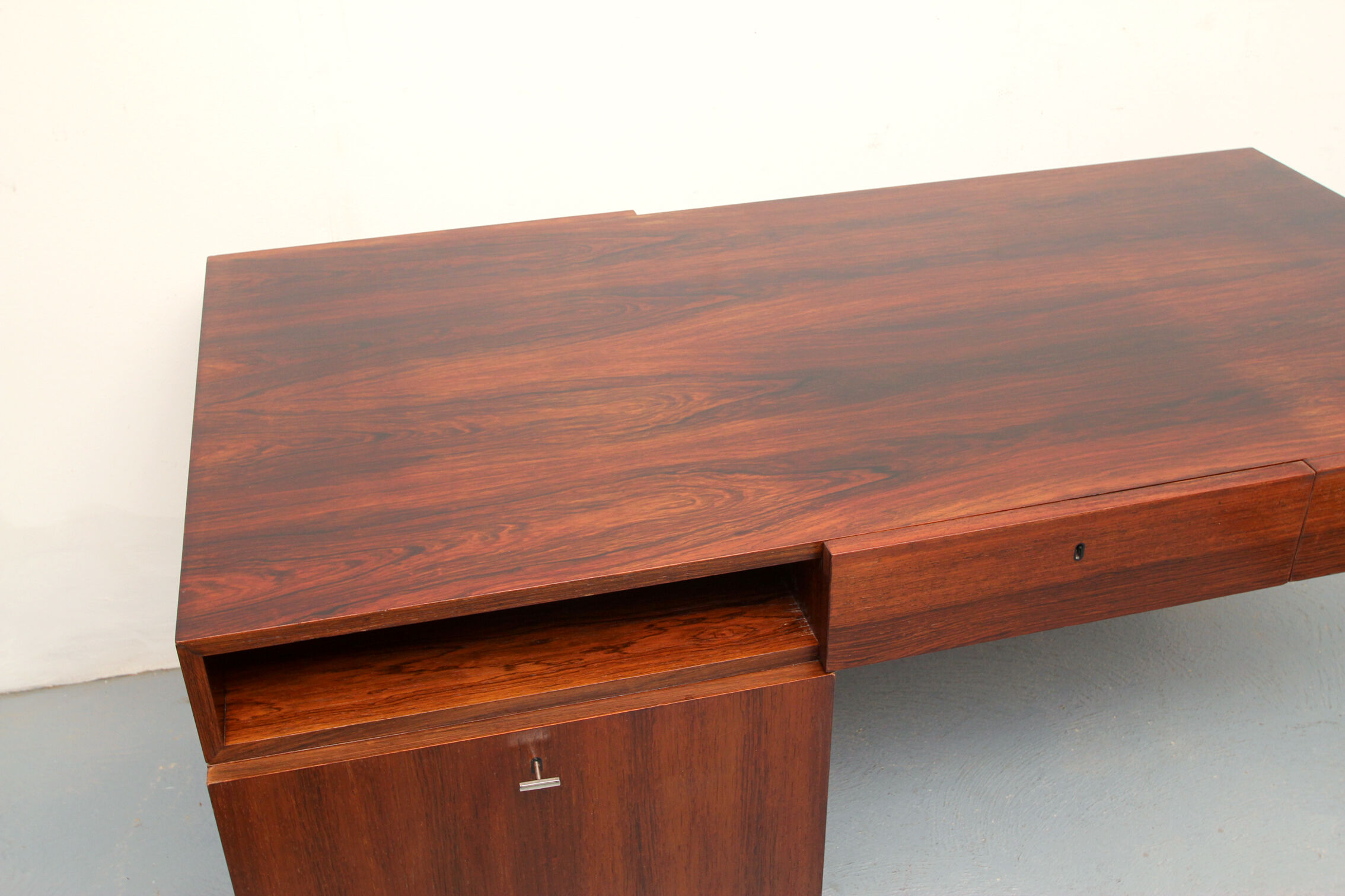 1970s desk in rosewood