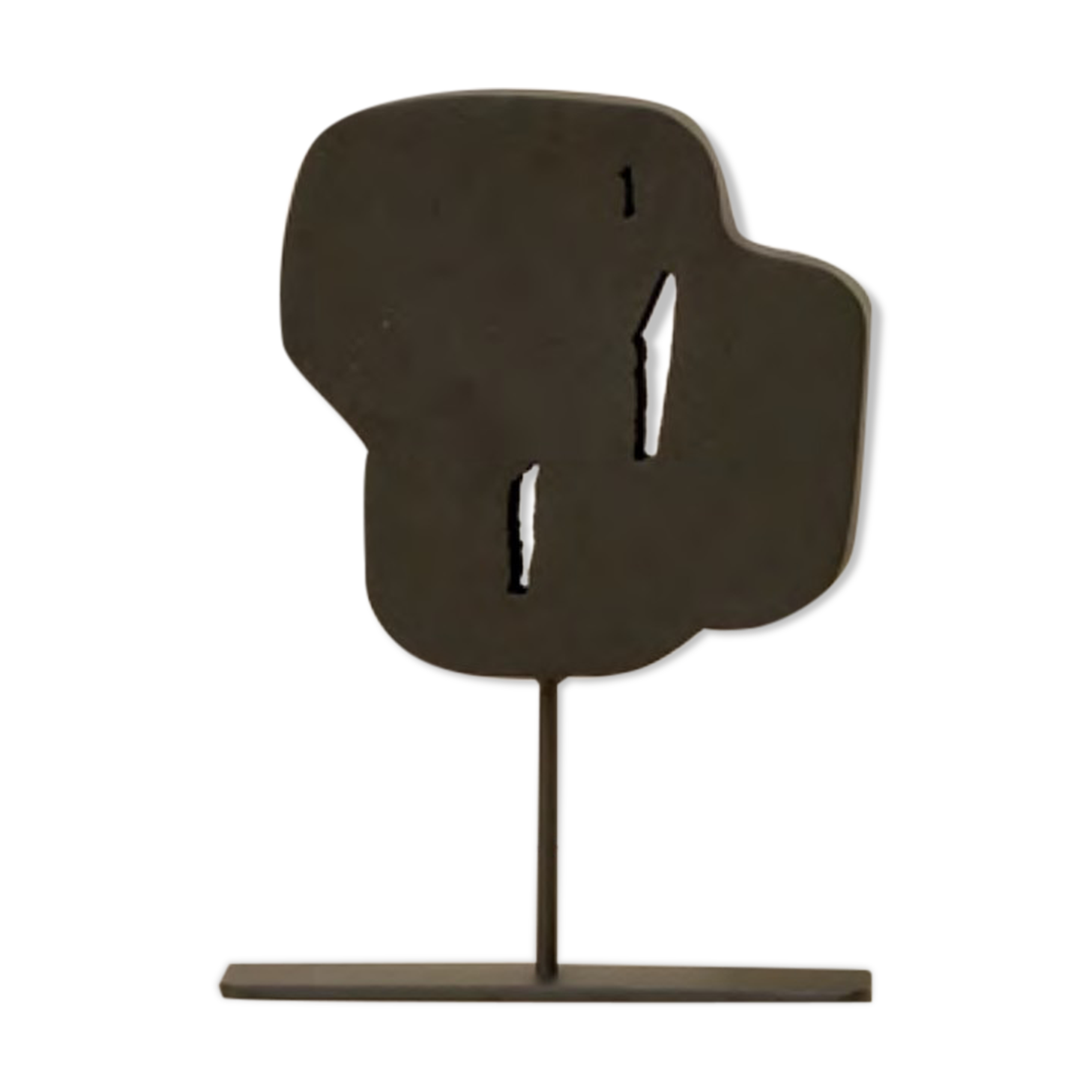 Sculpture hag metal martele noir - homata