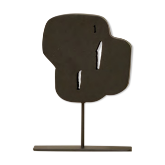 Sculpture hag metal martele noir - homata