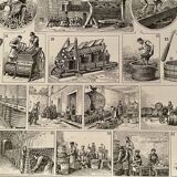 Lithograph on the wine of 1897