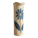 Large vintage ceramic vase – blue floral decoration