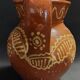 Varnished terracotta jug from Portugal, early 20th century.