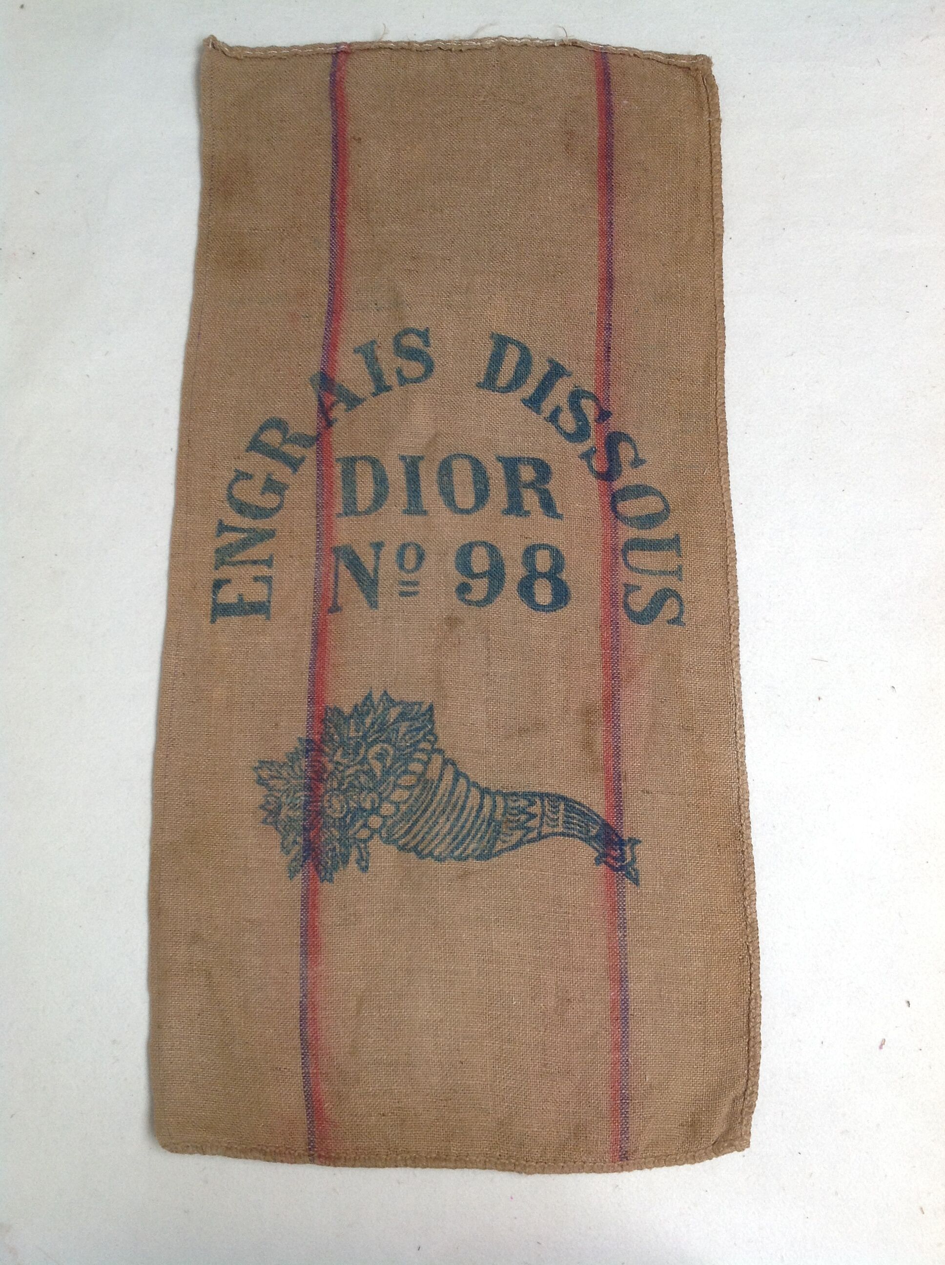 Dior burlap bag