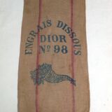 Sac en toile de jute  Dior