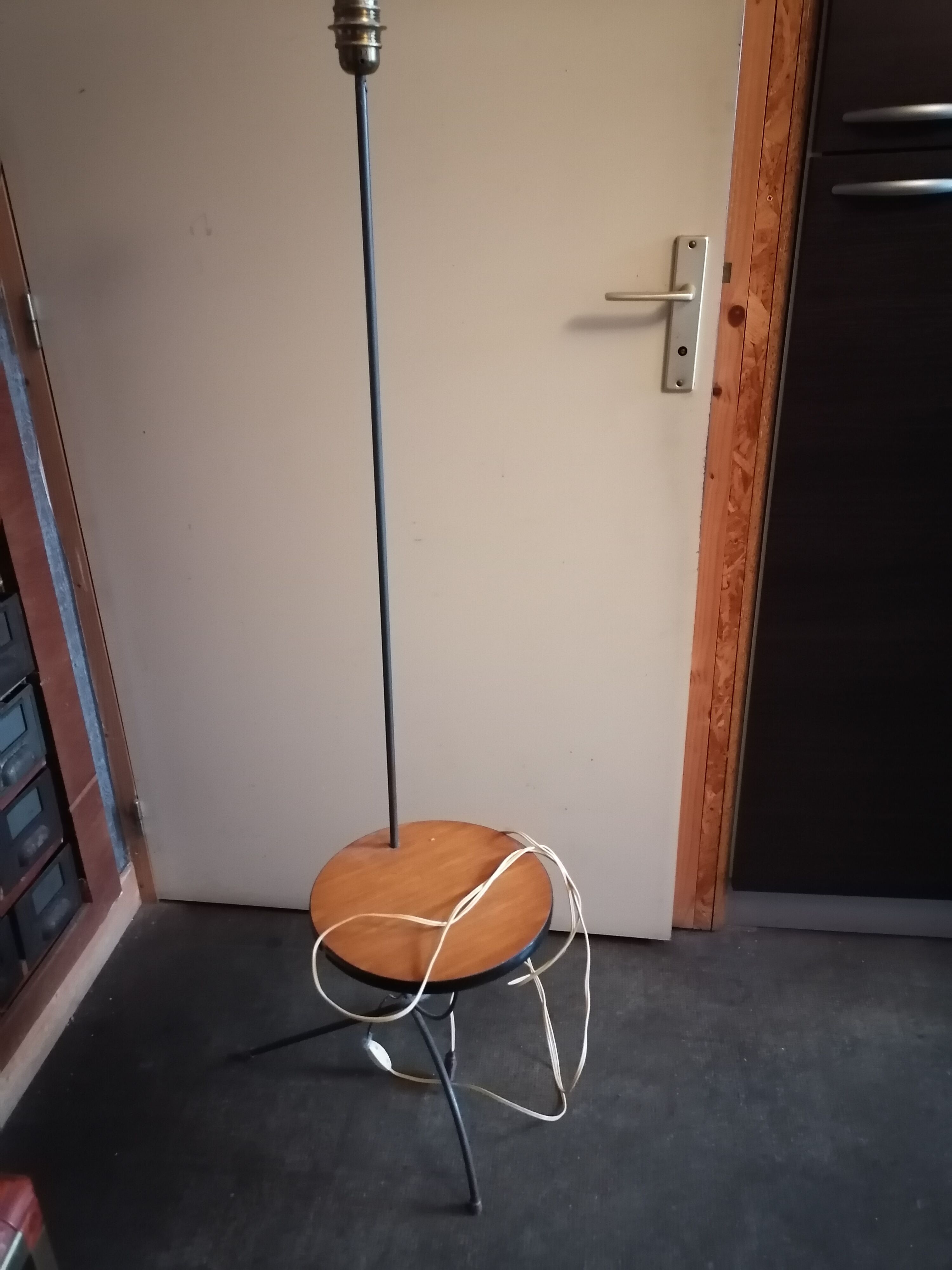 Floor lamp foot 1960 1970 without metal lampshade