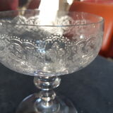 6 old champagne glasses