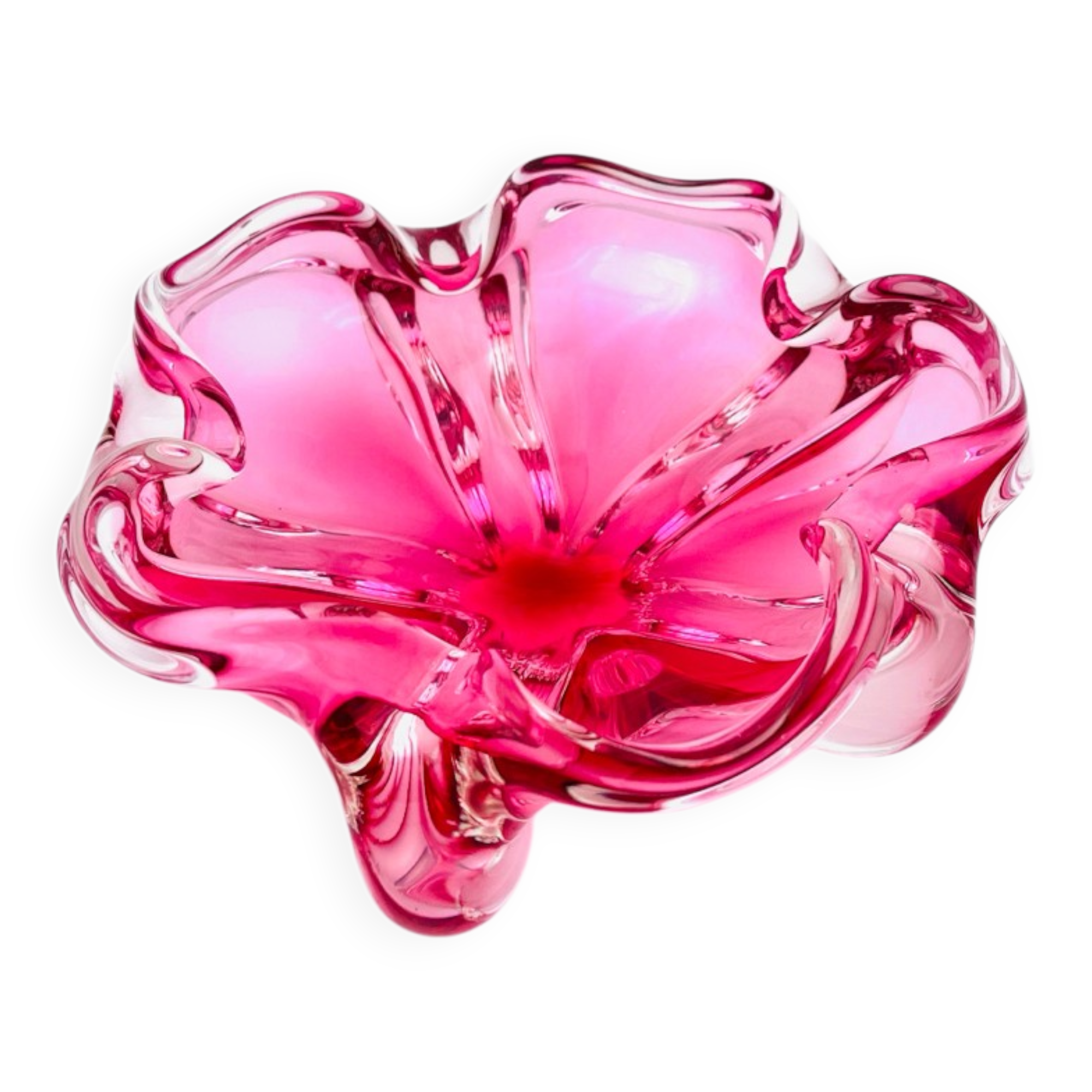 "Fleur" Mid-Century Coupe in Bohemian Crystal – Josef Hospodka - 1960