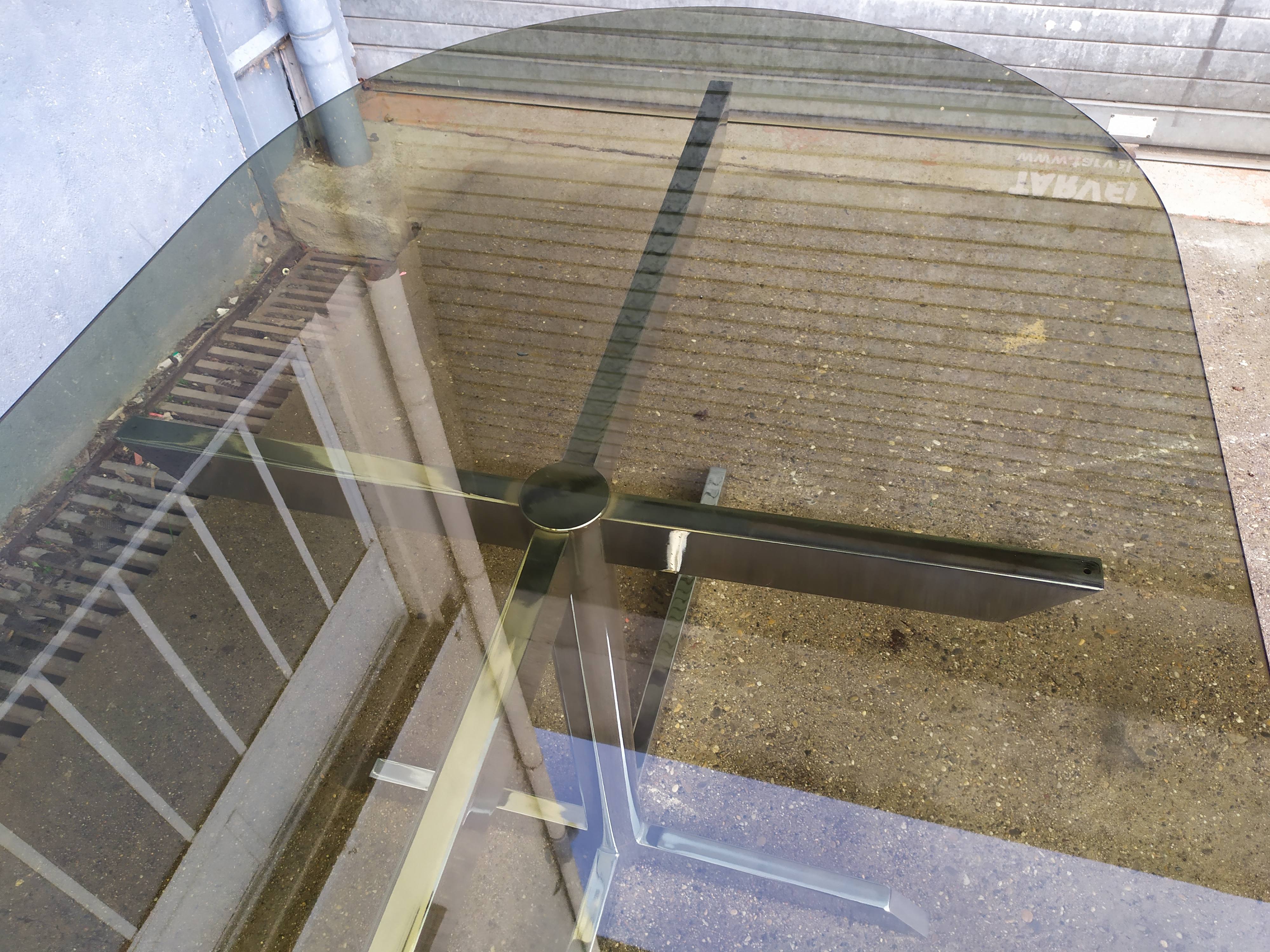 Design chrome oval table