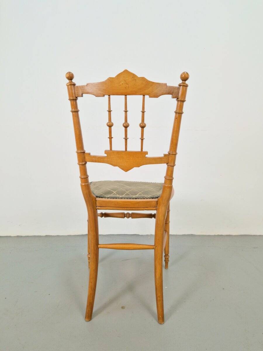 Vintage Chiavari Spool Chair, Italy, 1950s