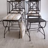 Contemporary wrought iron chairs