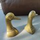 Paire de canards en laiton serre-livres